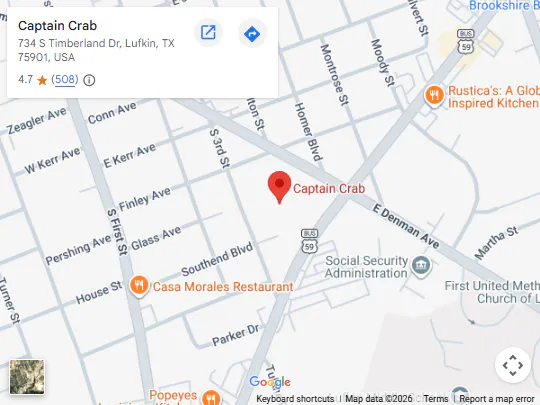 Location, 734 S Timberland Dr, Lufkin, TX 75901, United States